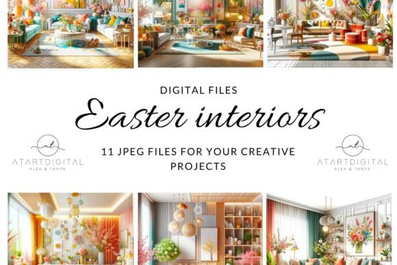 Charming Easter Wedding Decor: A Clip Art Collection