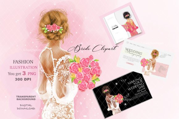 Elegant Wedding Illustrations for Timeless Design Projects