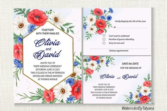 Enchanting Watercolor Frames for Your Wedding Invitations