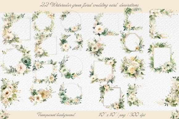 Green Floral Decorations: Elevate Your Wedding Invitations