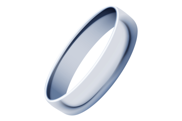 Realistic Silver Ring: Wedding Ceremony Design & Mockup Guide