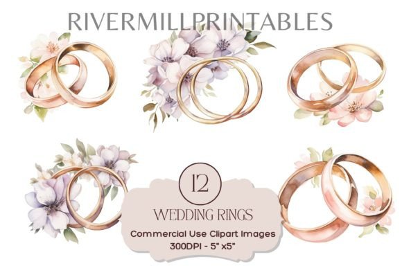 Wedding Bands Clipart Set: Elevate Your Creative Projects