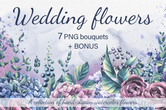 Wedding Flowers Watercolor Clip Art: A Designer's Toolkit