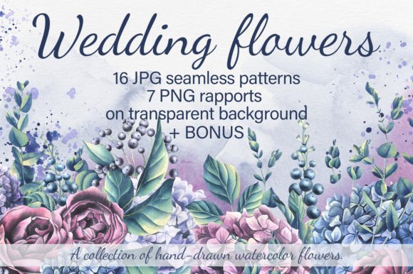 Wedding Flowers Watercolor Patterns: A Designer's Dream Toolkit